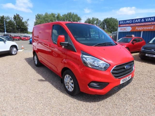 Ford Transit Custom 2.0 EcoBlue 130ps L1 H1 Low Roof Limited Van - NO VAT Panel Van Diesel Red