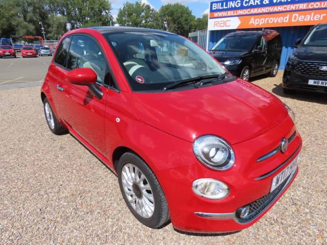 Fiat 500 1.2 Lounge 3dr Hatchback Petrol Red